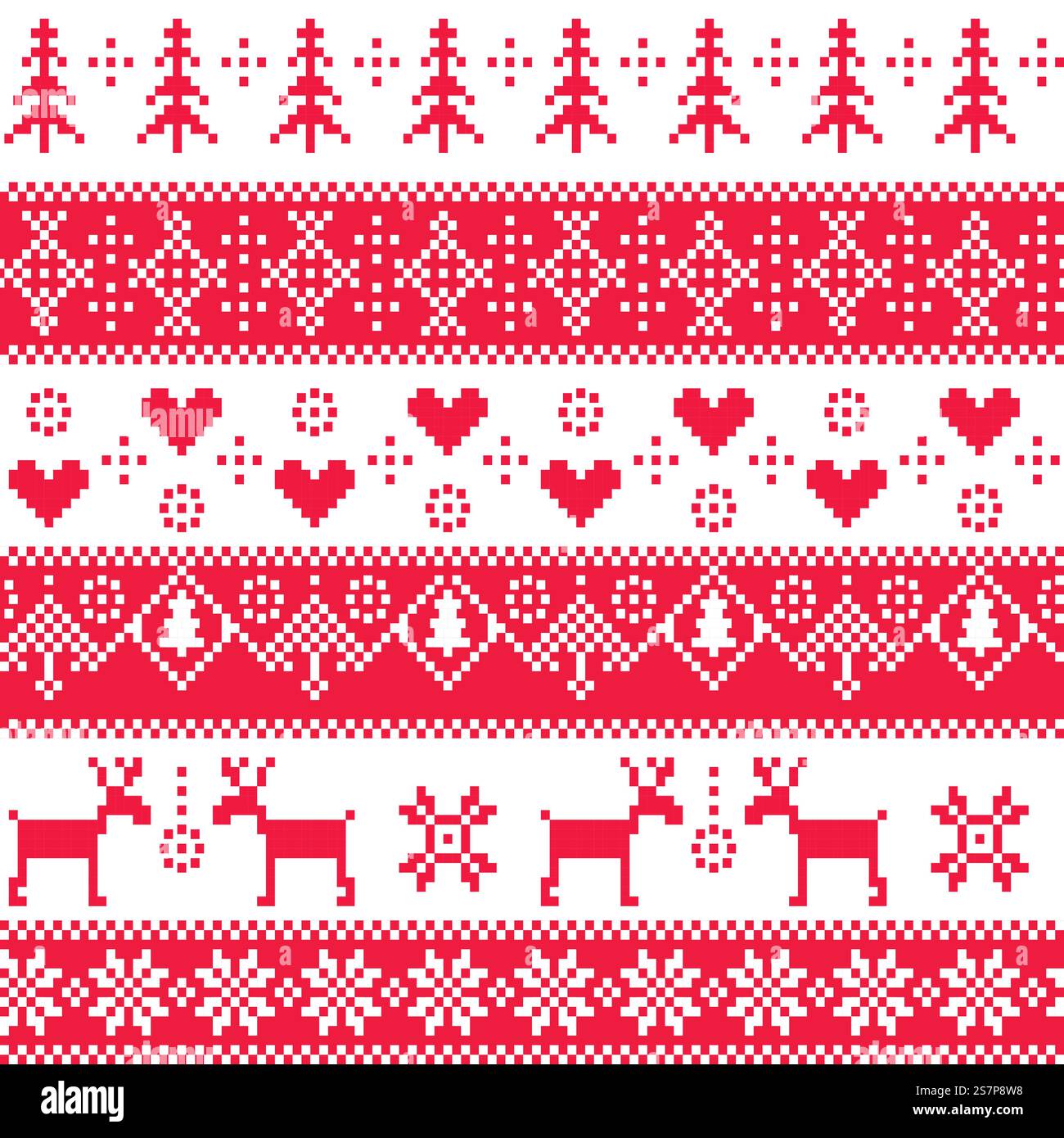 Seamless winter pattern. Stock Vector