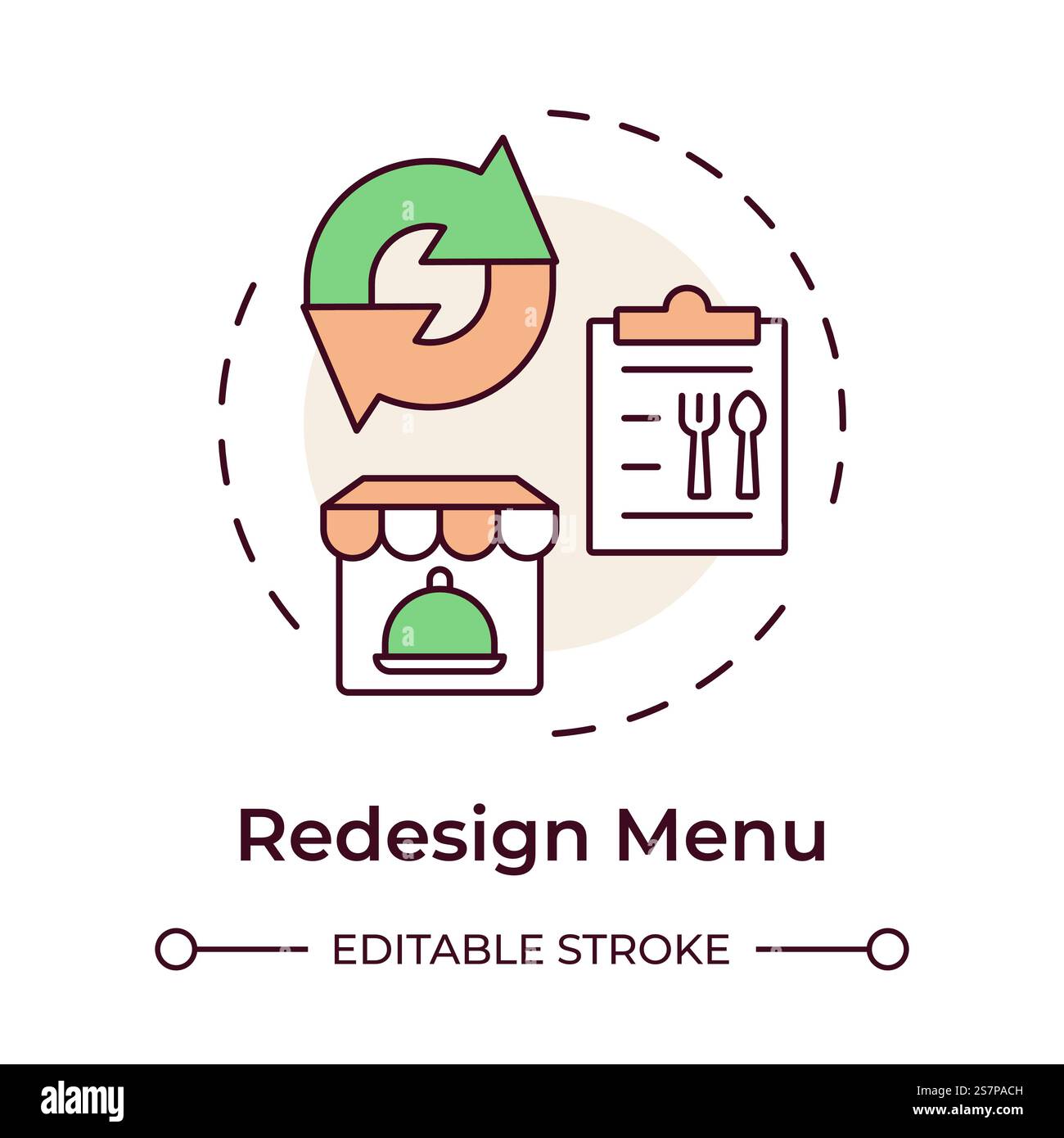 Stars dishes multi color concept icon Stock Vector