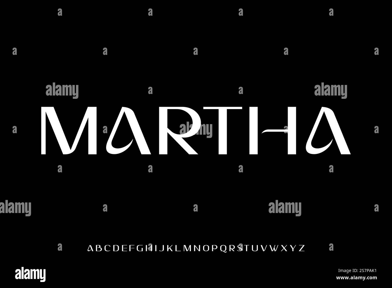 Elegant luxury display font vector Stock Vector