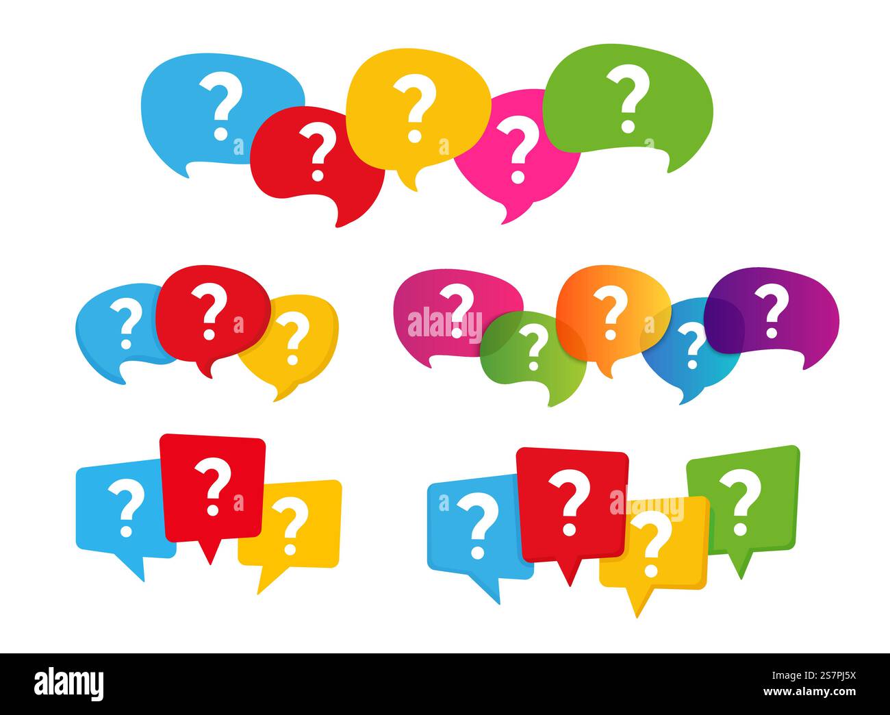 Message box with question mark icon Stock Vector Image & Art - Alamy