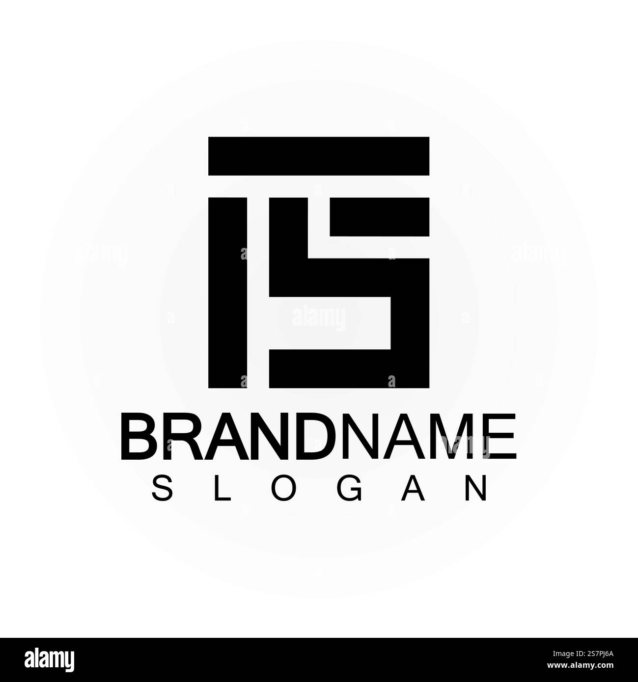 Alphabet letters monogram logo FS elegant and Professional black color ...