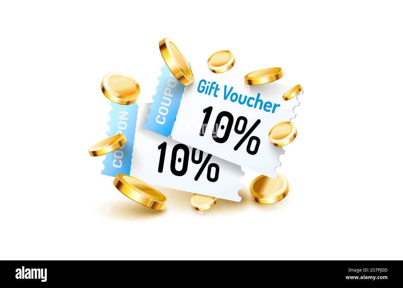 Coupon special voucher 10 percentage, Check banner special offer ...