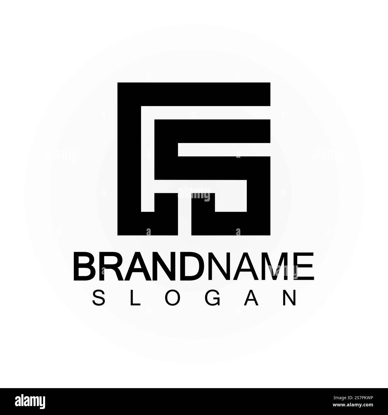 Alphabet letters monogram logo FS elegant and Professional black color ...