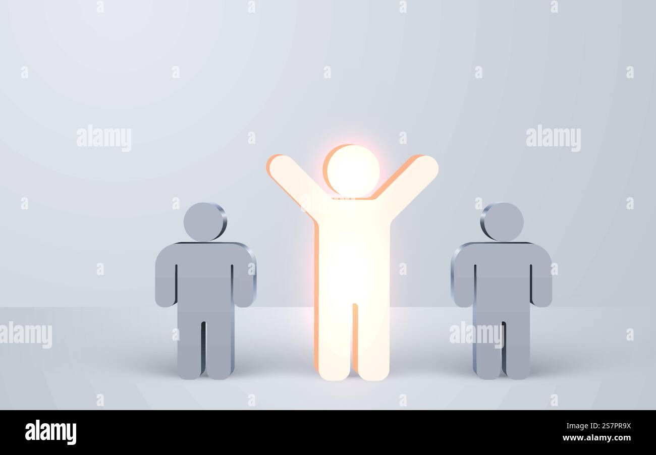 Standing Out Background Man standing arms out wide hi-res stock photography and images - Alamy