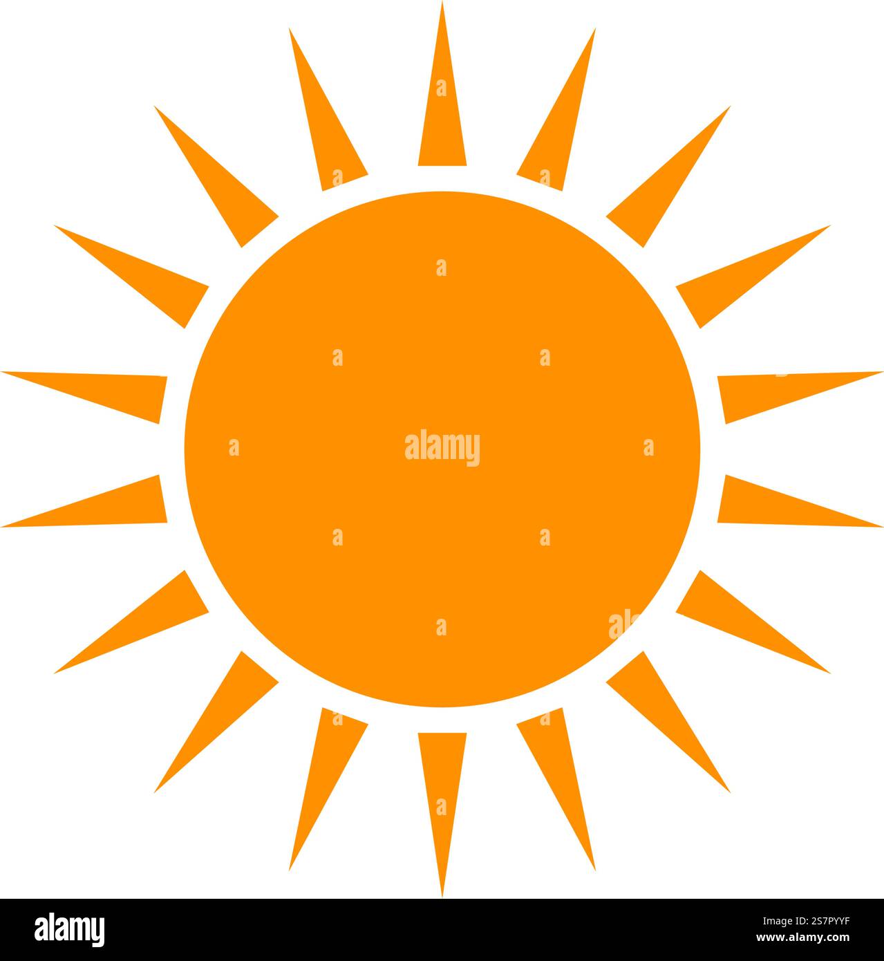 Sun illustration logo vector flat design template Stock Vector Image ...