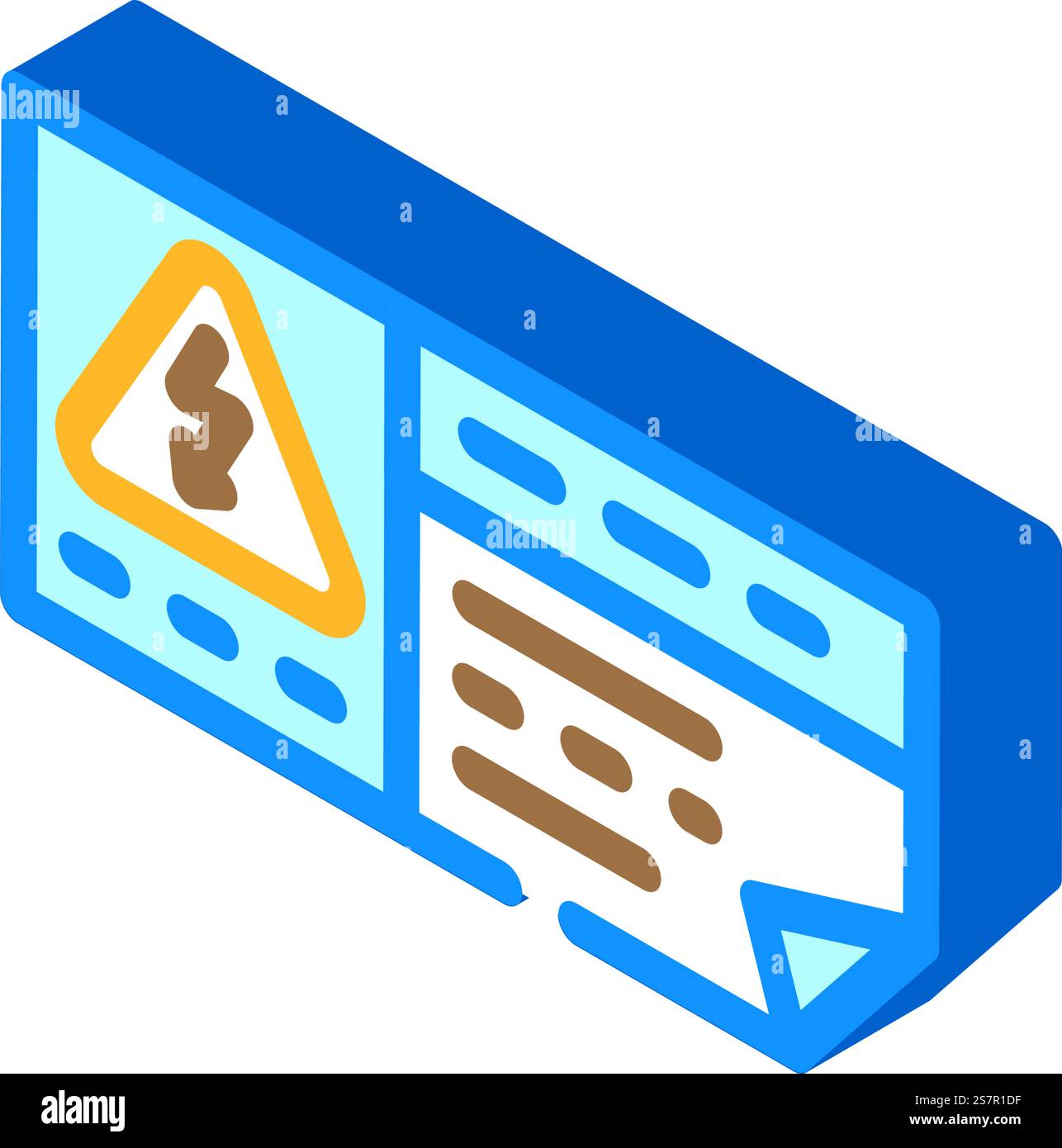 label electricity isometric icon vector. label electricity sign ...