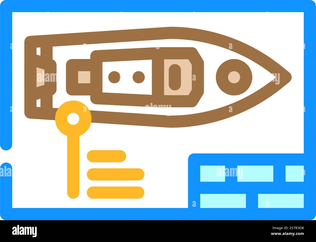 ship design concept marine color icon vector. ship design concept ...