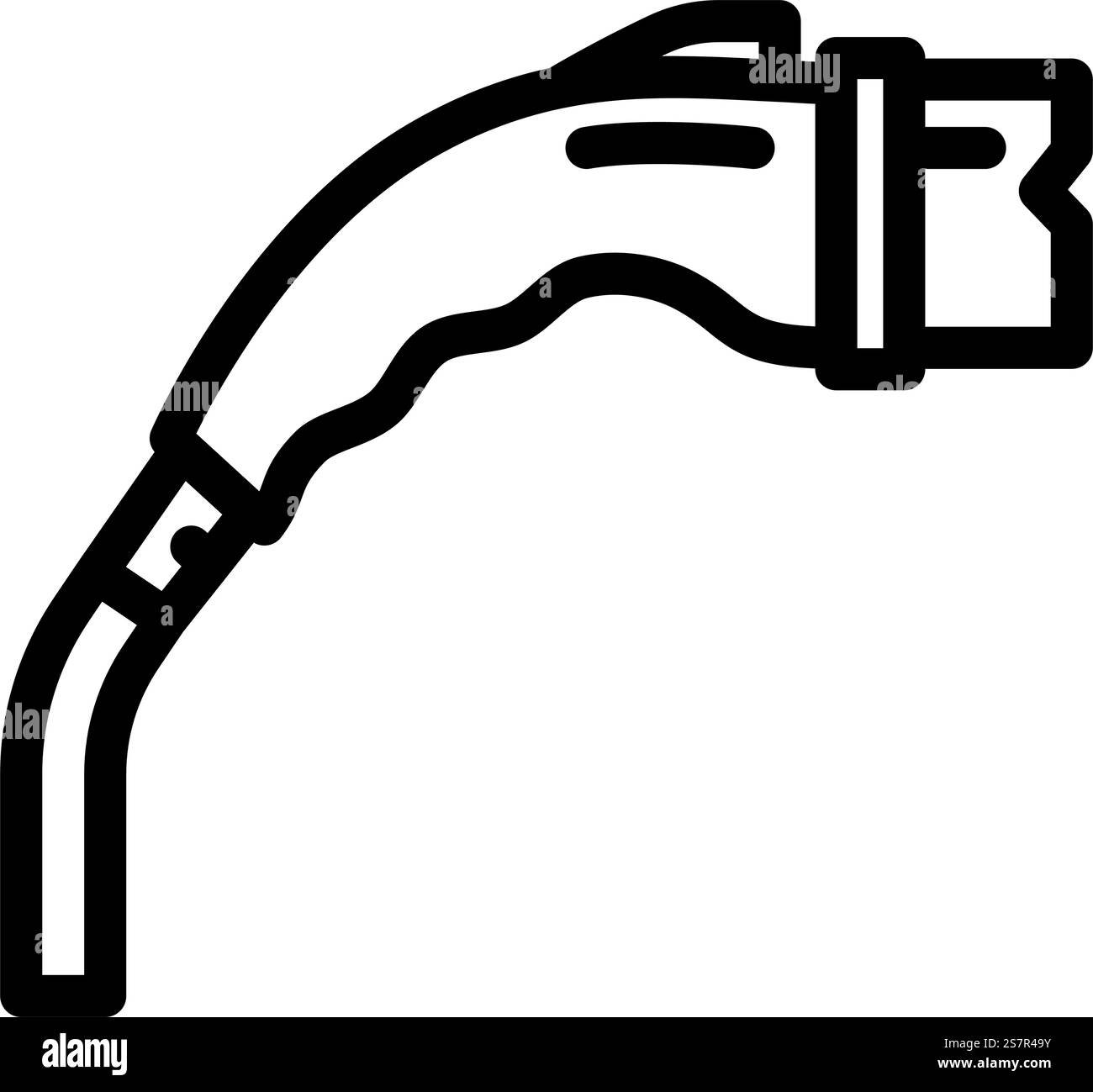 charging cable electric line icon vector. charging cable electric sign ...