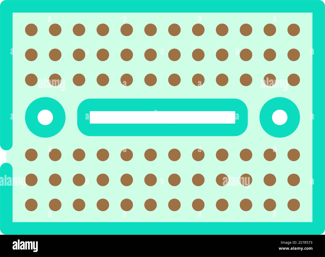 breadboard prototyping electronics color icon vector. breadboard ...
