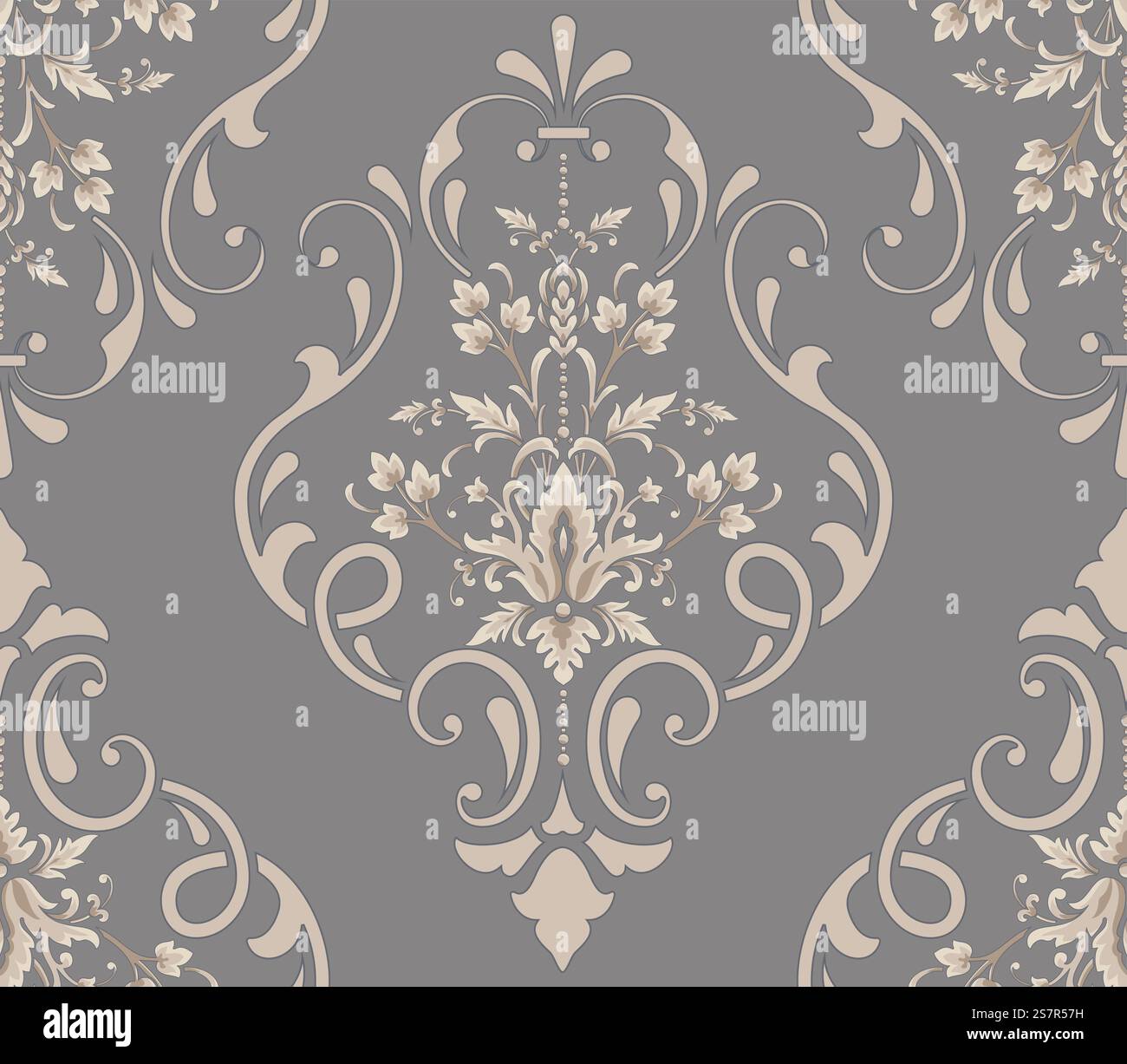 Damask seamless pattern element. Vector classical luxury old fashioned ...
