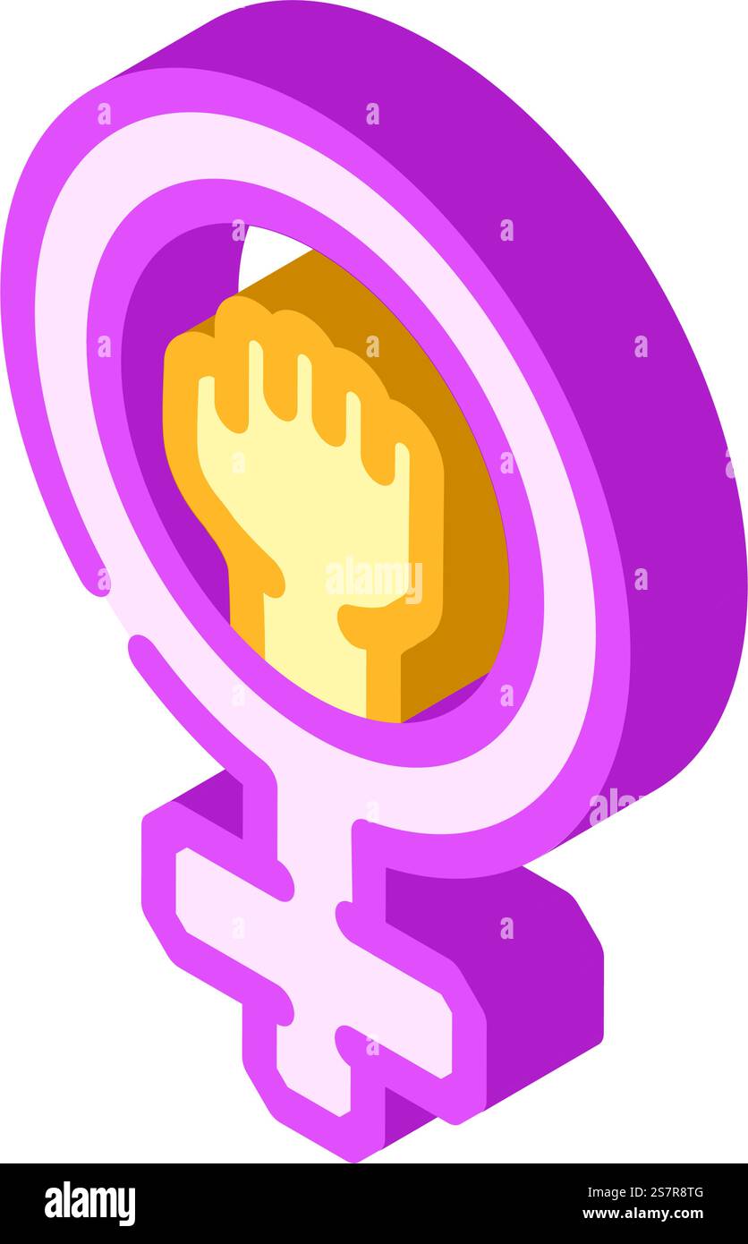 womens rights feminism woman isometric icon vector. womens rights ...