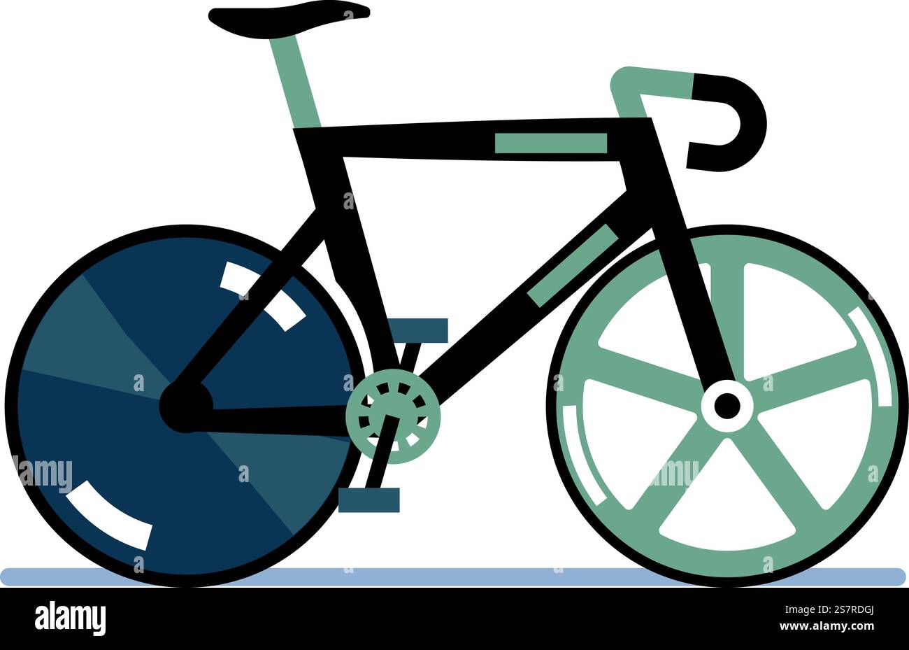 Sport bicycle icon. Fast track transport side view isolated on white ...