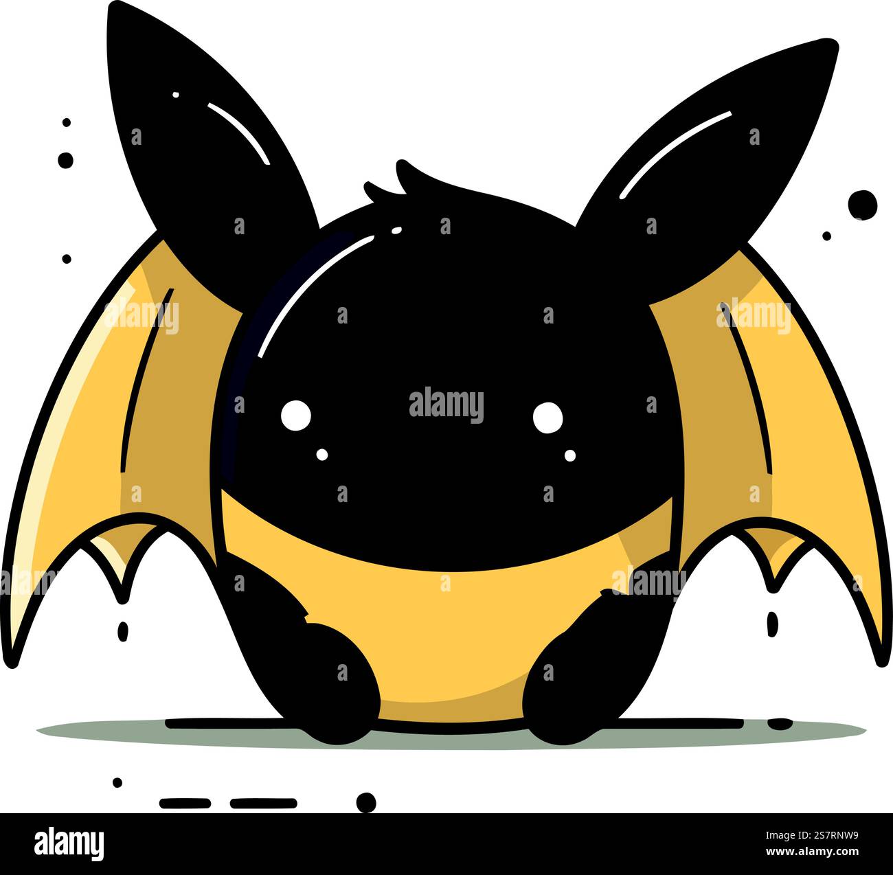 Bat Cartoon Vector File Cute cartoon bat. Vector illustration isolated on a white background ...
