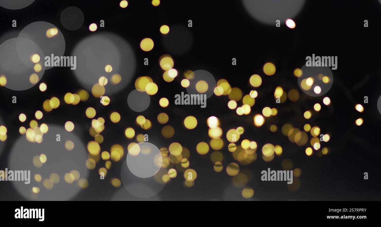Blurred golden festive lights hi-res stock photography and images - Alamy