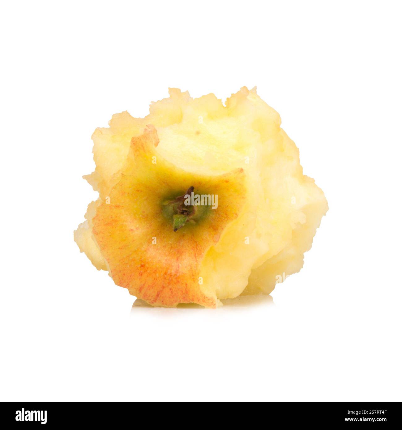Apple bite isolated on white background. Stock Photo