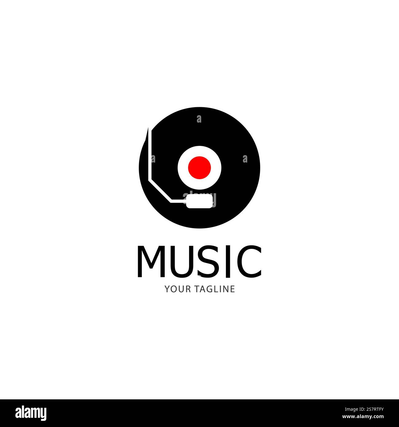 Vinyl disk record music logo vector icon illustration design Stock ...