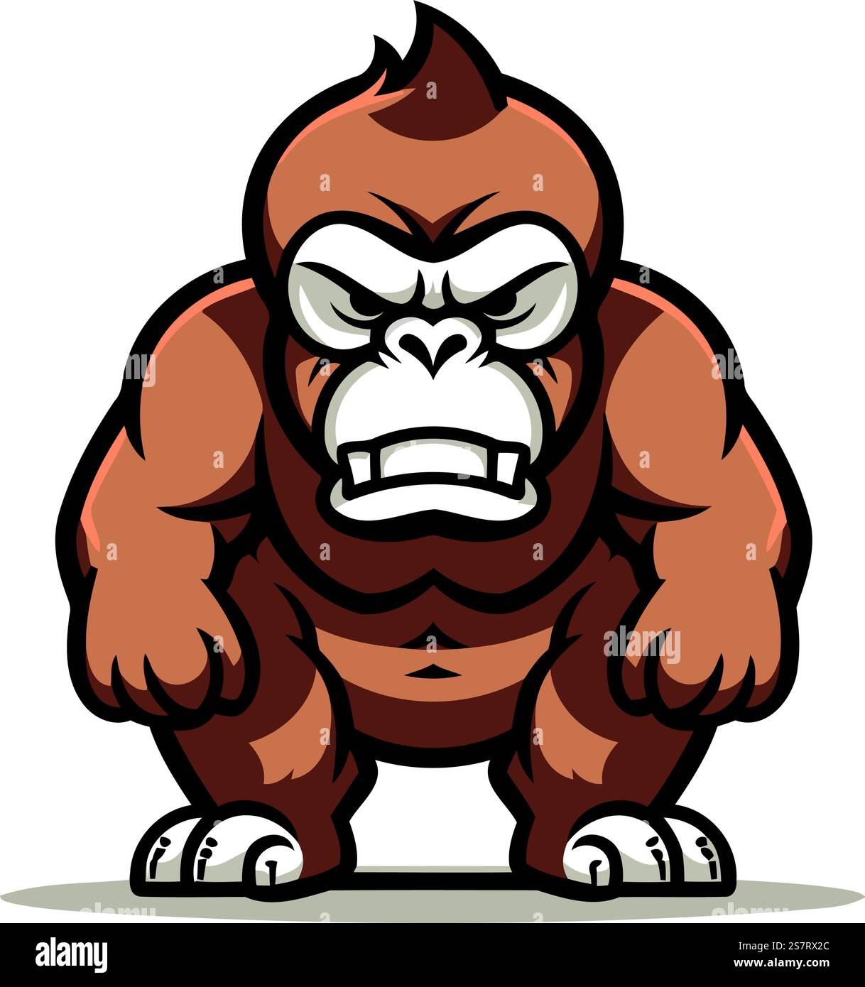 Gorilla mascot. Vector illustration of a gorilla mascot mascot Stock ...