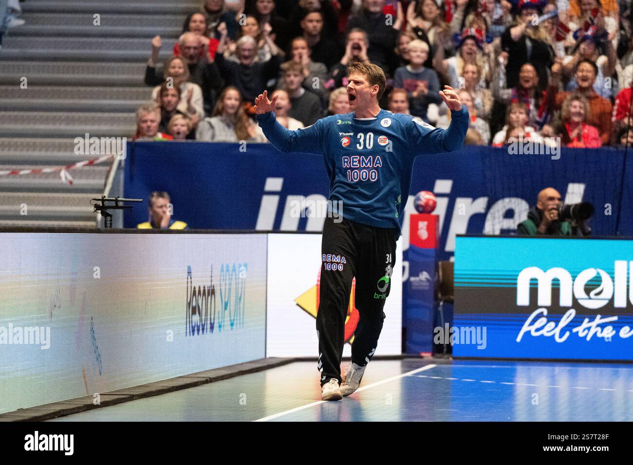 Oslo, Norway. 19th, January 2025. Torbjorn Bergerud (30) of Norway seen