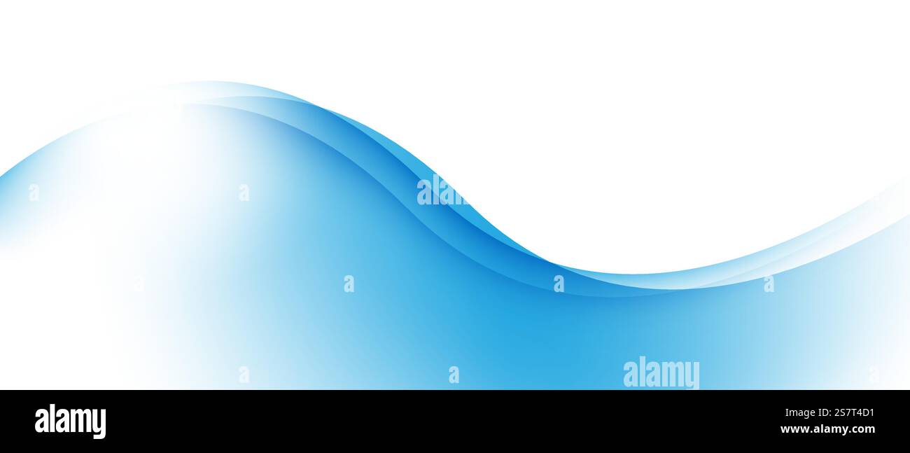 abstract blue wave background modern vector illustration Stock Vector ...