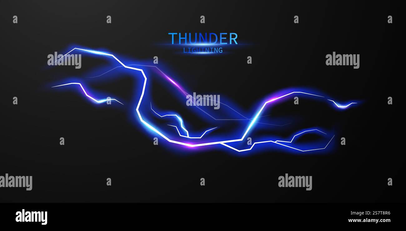 lightning light effect background realistic flash with lightning ...