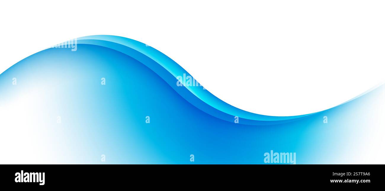abstract blue wave background modern vector illustration Stock Vector ...