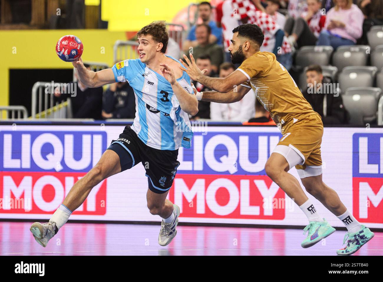 Santiago Barcelo Garcia of Argentina in action during the 2025 IHF Men