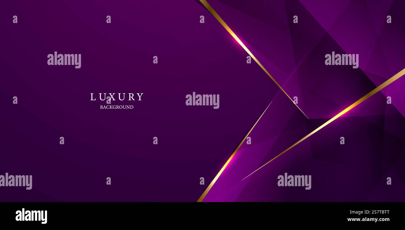 purple abstract background with luxury golden elements vector ...