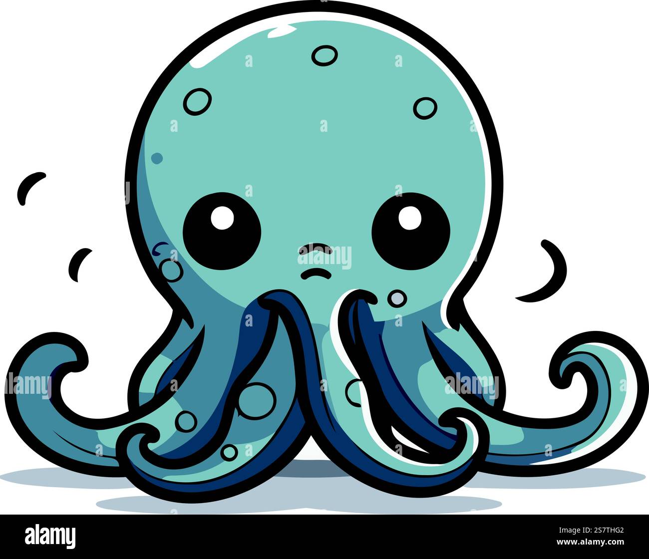 Cute Octopus Cartoon Mascot Character Vector Illustration Stock Vector ...
