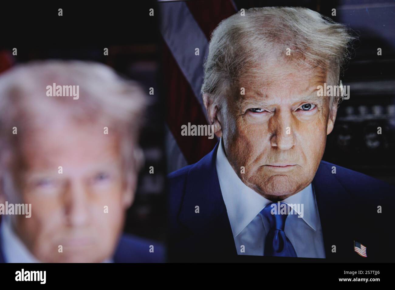 Donald Trump new official portrait. The president of the United States