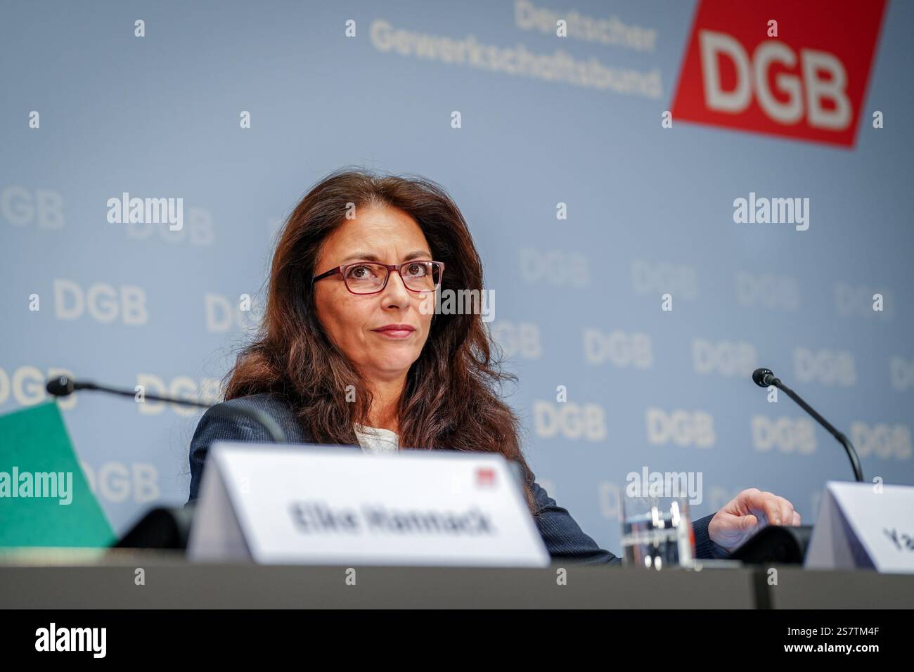 20 January 2025, Berlin Jasmin Fahimi, Federal Chairwoman of the