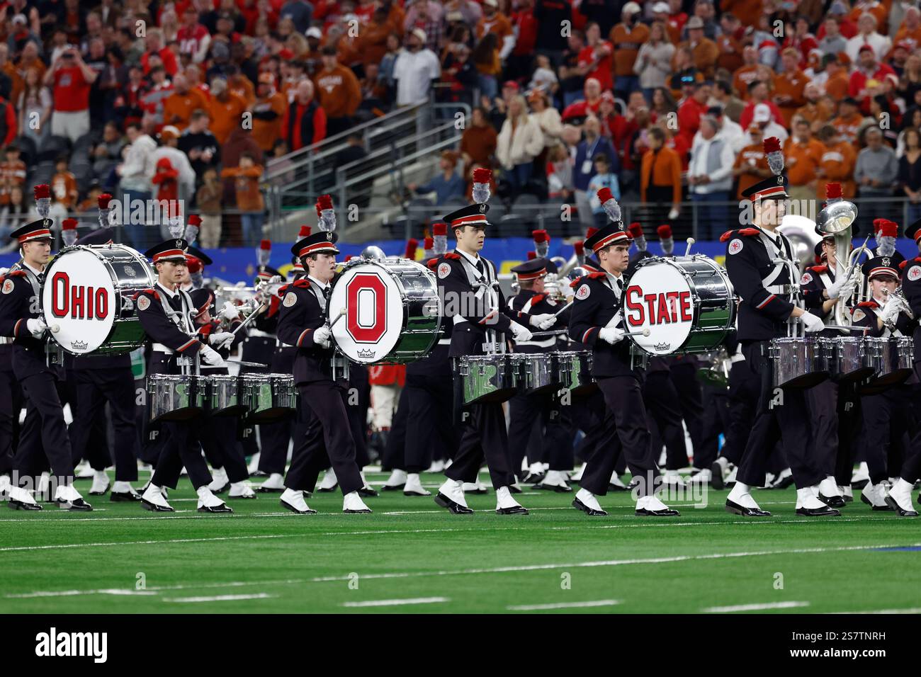 The Ohio State University marching band during a pregame performance