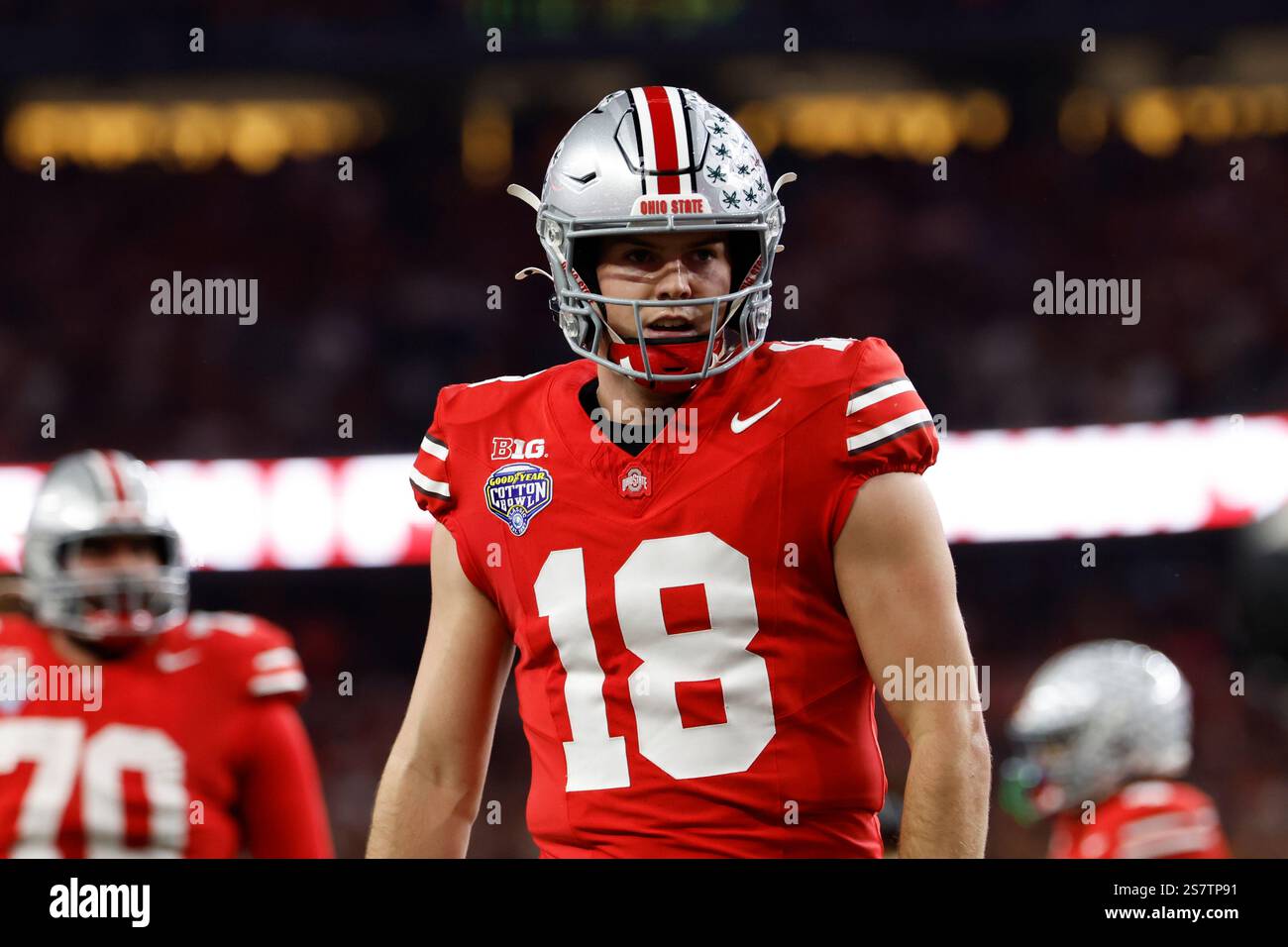 Ohio State quarterback Will Howard (18) during the NCAA CFP semi final