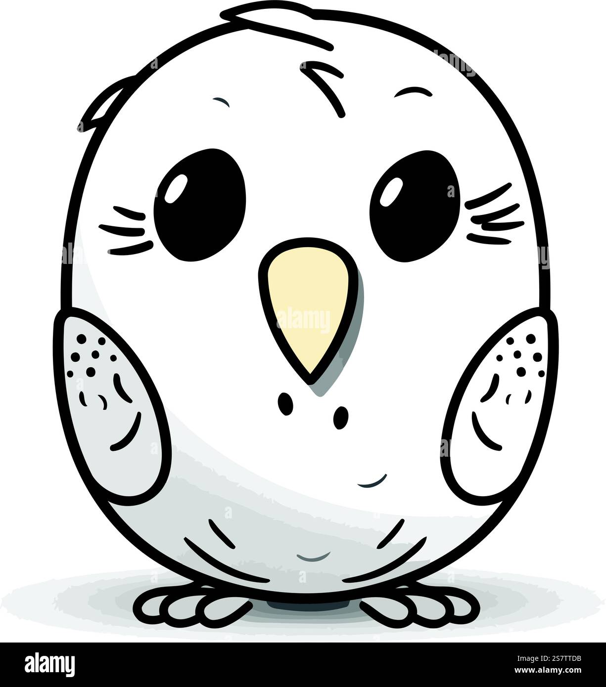 Vector illustration of cute cartoon owl. Hand drawn doodle style Stock ...