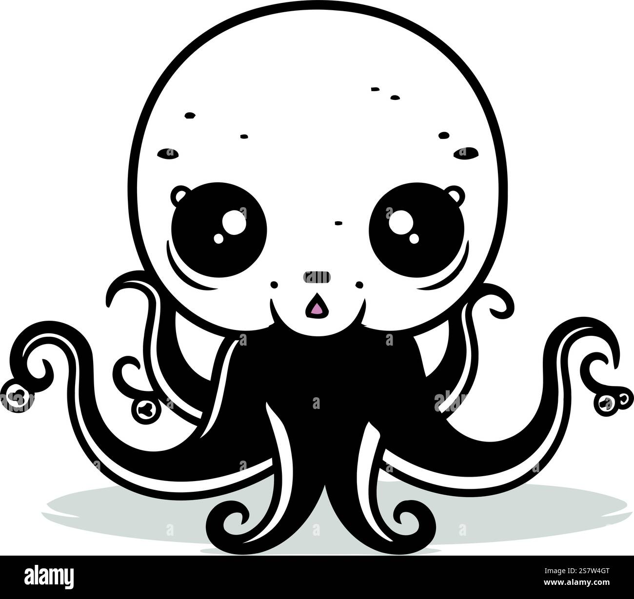 Cute Octopus Cartoon Mascot Character Vector Illustration Stock Vector ...