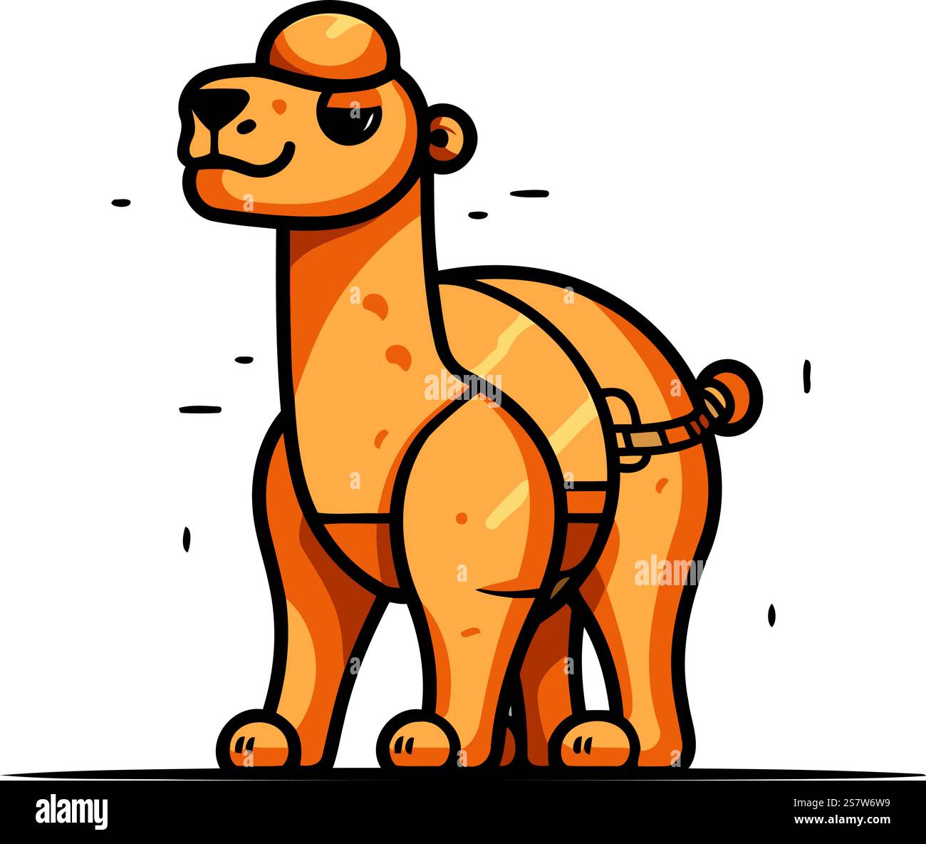 Small Camel Vector Camel. Vector illustration in flat style. Isolated on white background ...