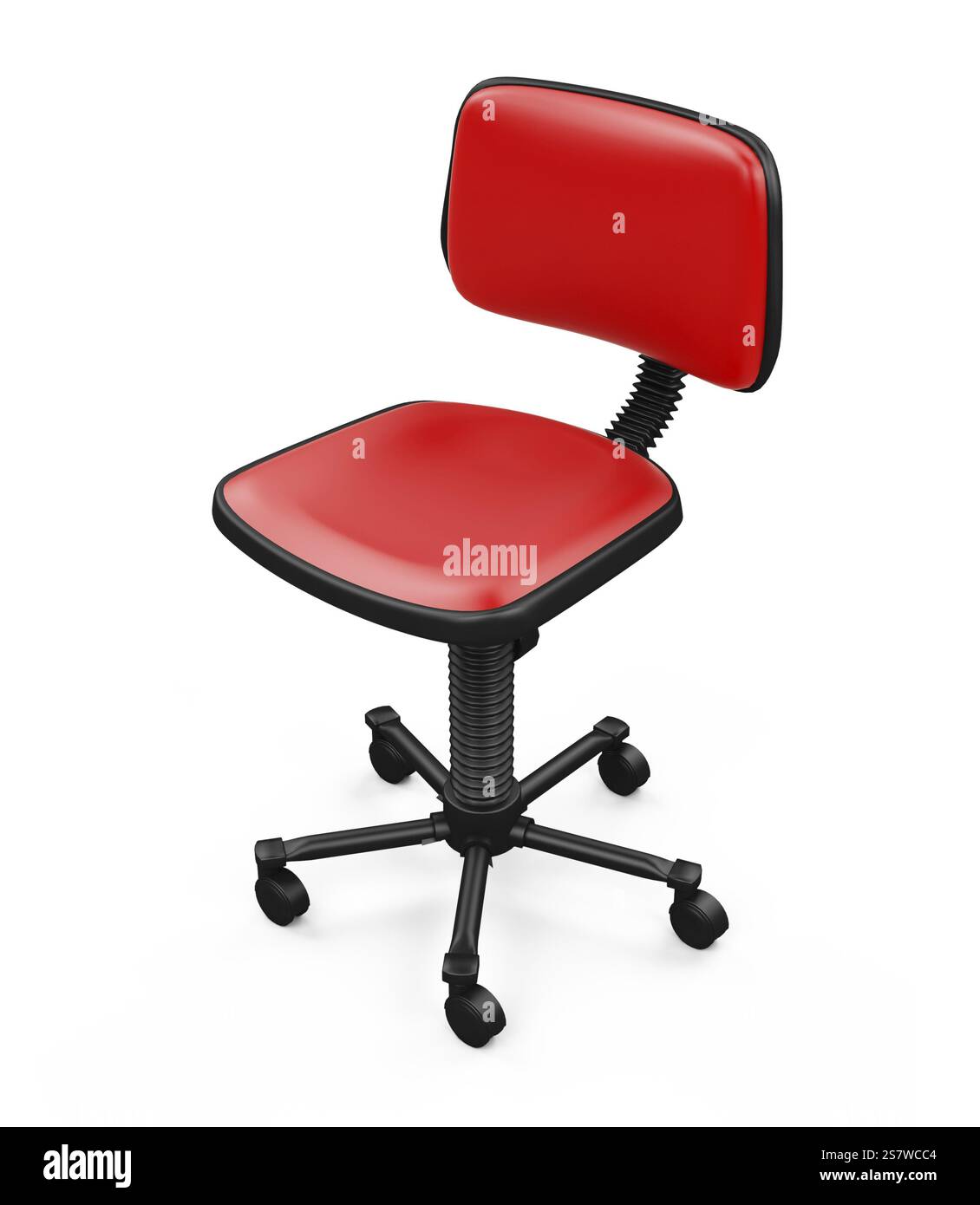 Isolated office chair against white background Stock Photo - Alamy