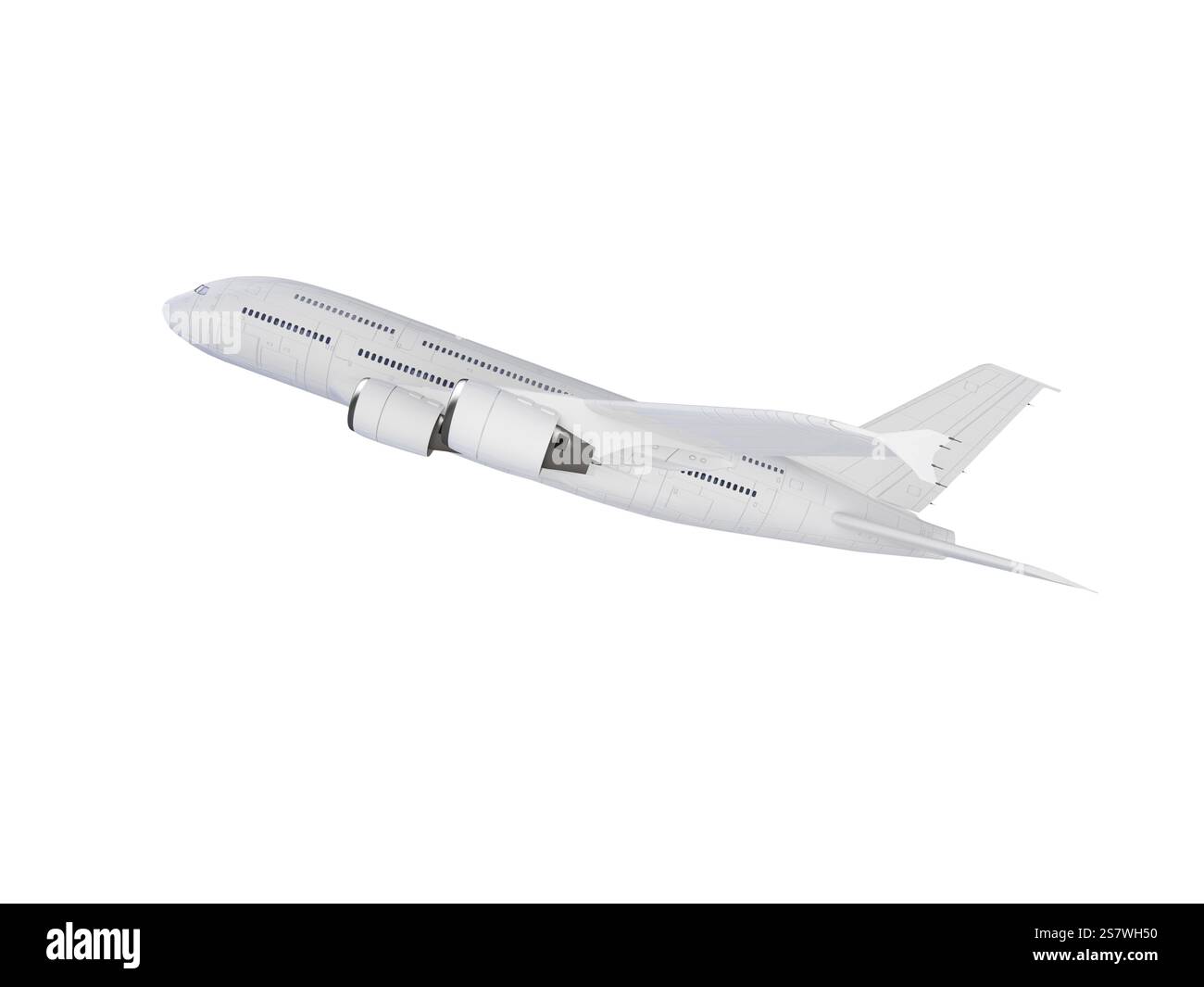 Isolated big airplane on a white background Stock Photo - Alamy