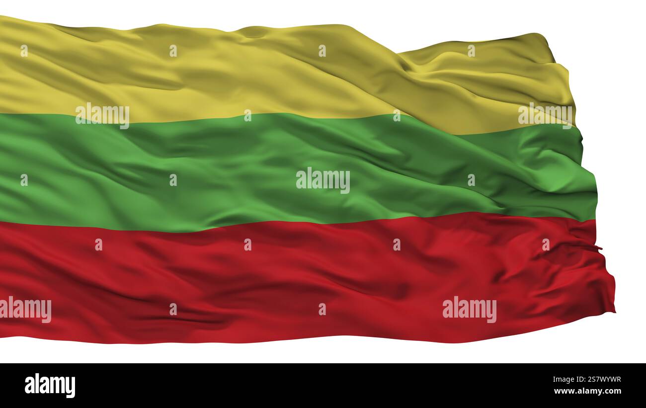San Ramon City Flag, Country Chile, Isolated On White Background Stock ...