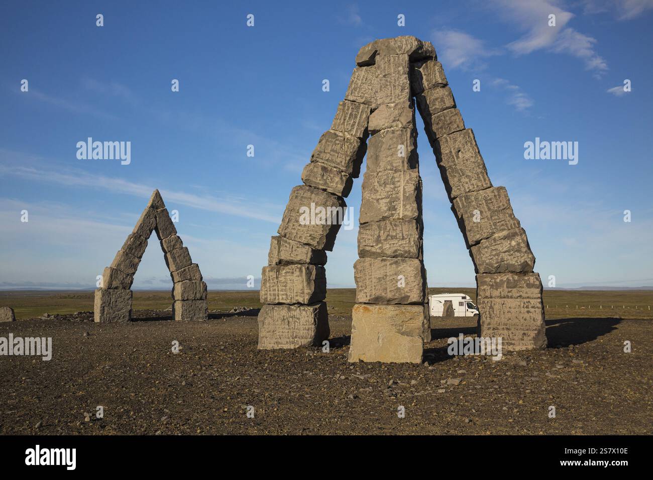 Arctic Henge, near Raufarhoefn, Iceland, It is inspired by the mythical ...