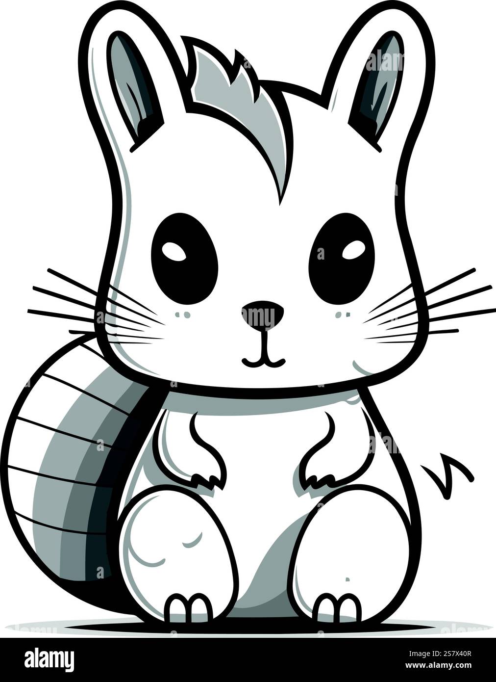 Cartoon chipmunk. Vector illustration of a chipmunk Stock Vector Image ...