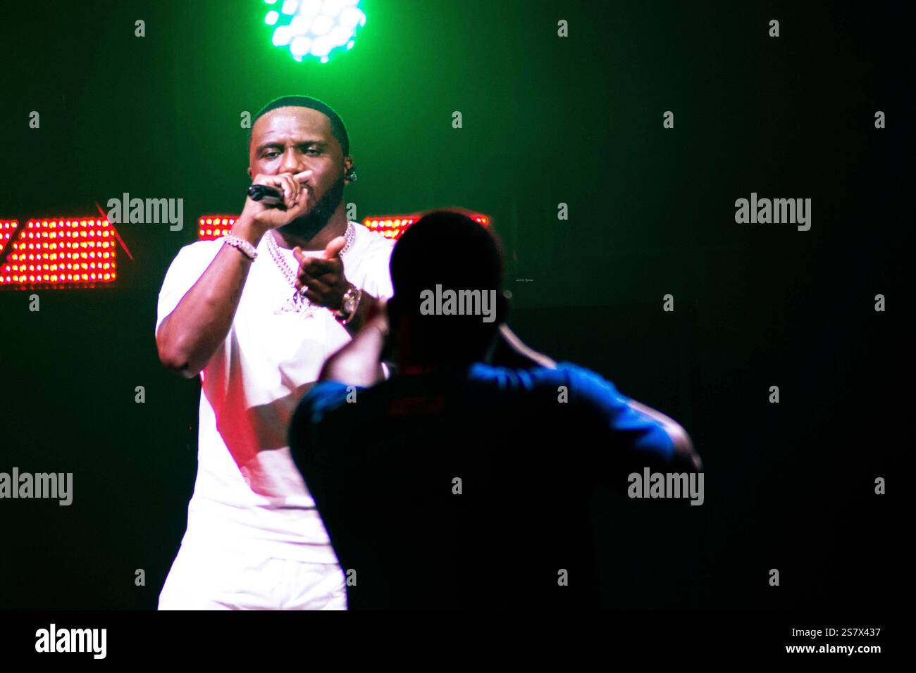 British Rapper Headie One performing live at SSE Wemblew on 27th November 2021 Stock Photo