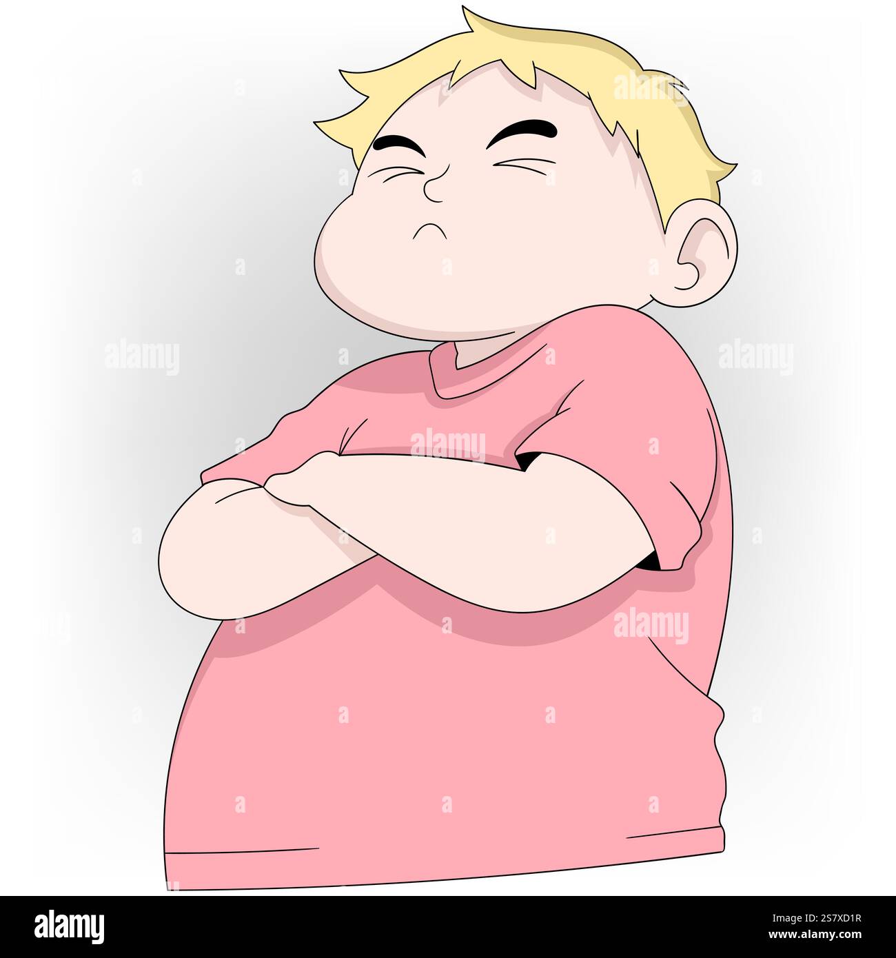 doodle cartoon illustration about anger must be controlled, Holding ...