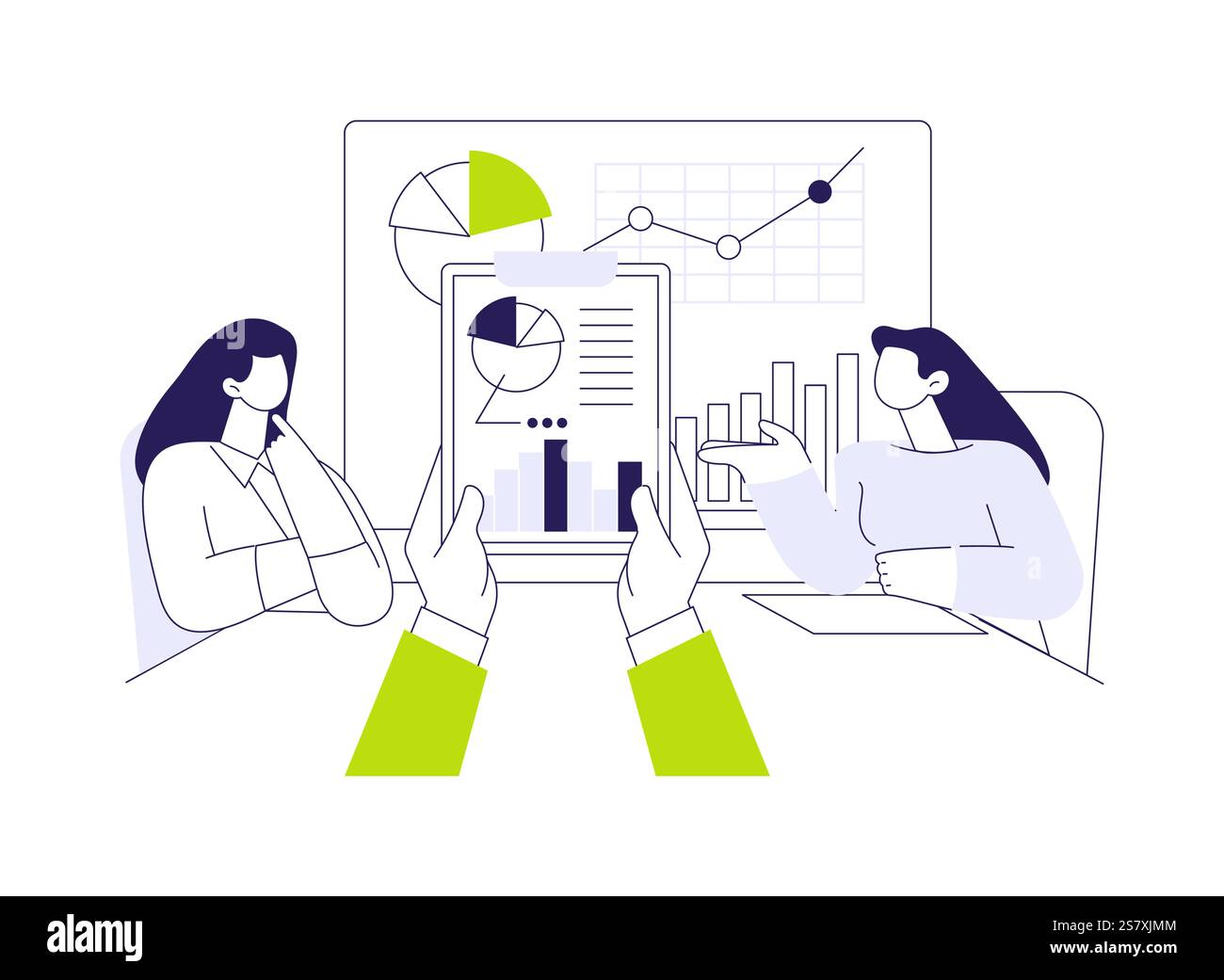 Competitor analysis abstract concept vector illustration Stock Vector ...