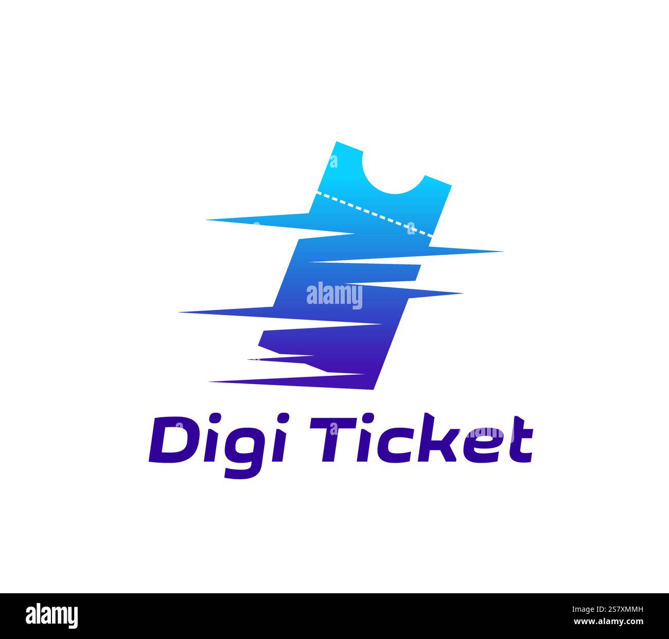 Digital e ticket icon represents innovation and modern technology with ...