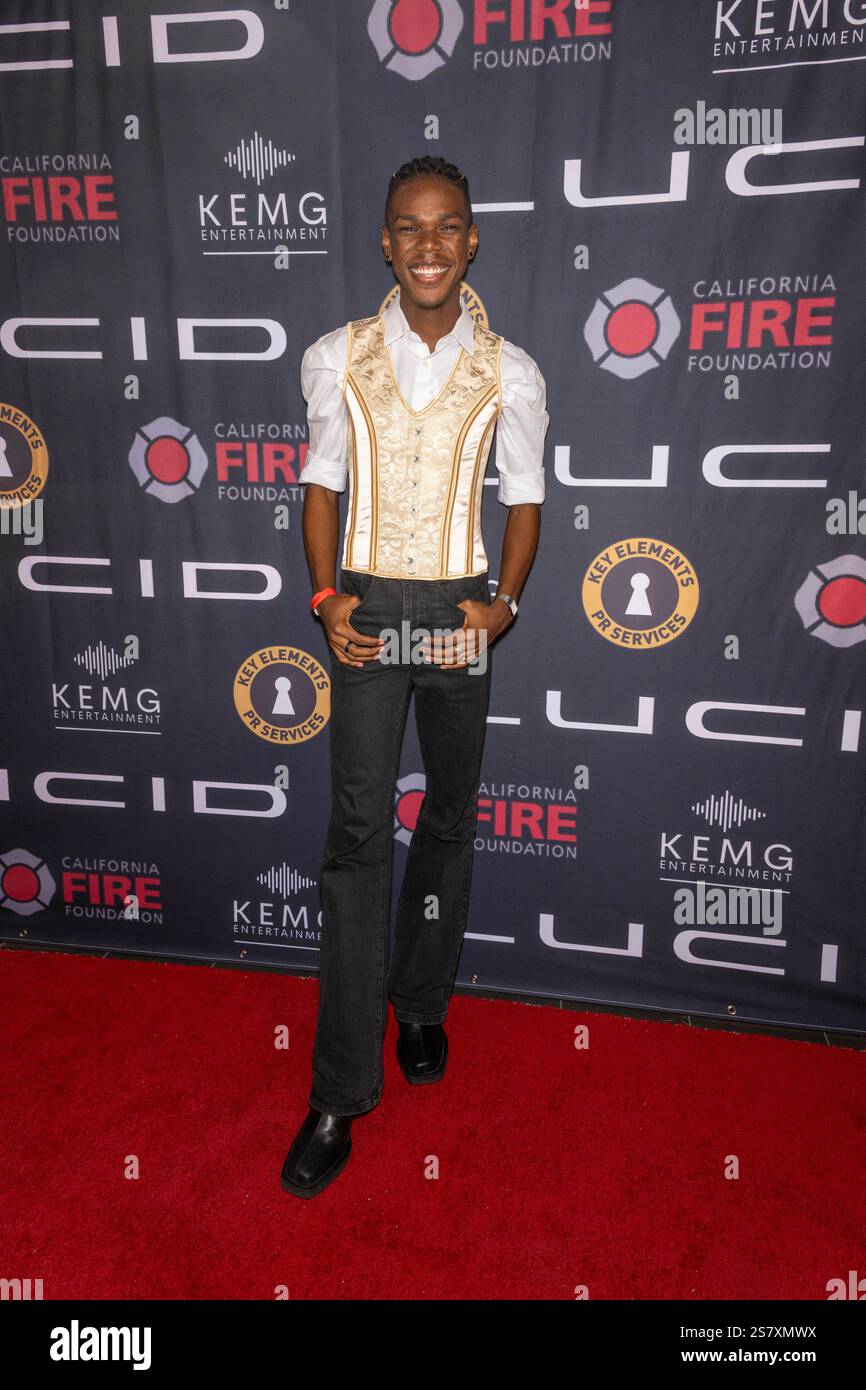 Actor Z Peter attends PreGrammy Kickoff and Fundraiser for California Fire Foundation at Lucid
