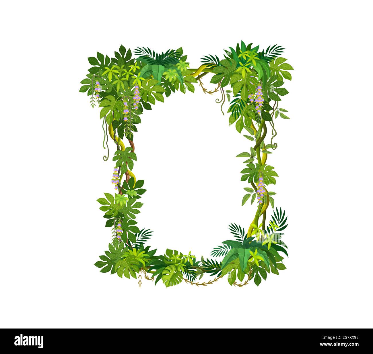 Palm ivy leaves Stock Vector Images - Alamy