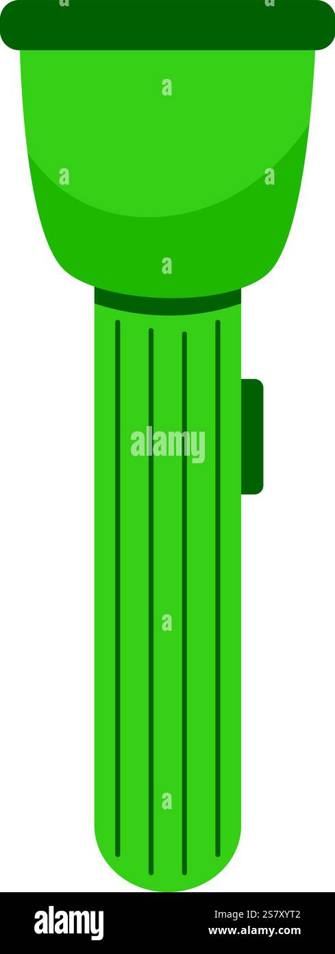 flashlight military equipment Stock Vector