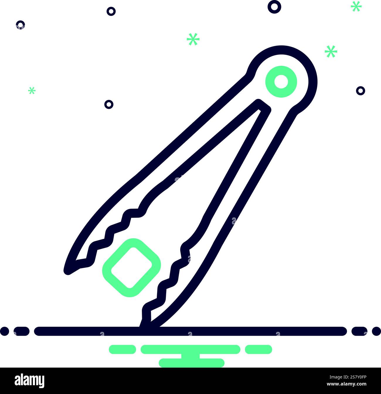 Icon for tongs, pincer Stock Vector