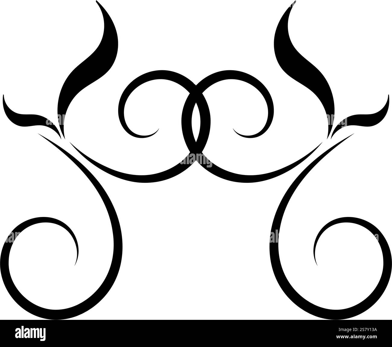 elegant divider swirl minimalist Stock Vector Image & Art - Alamy