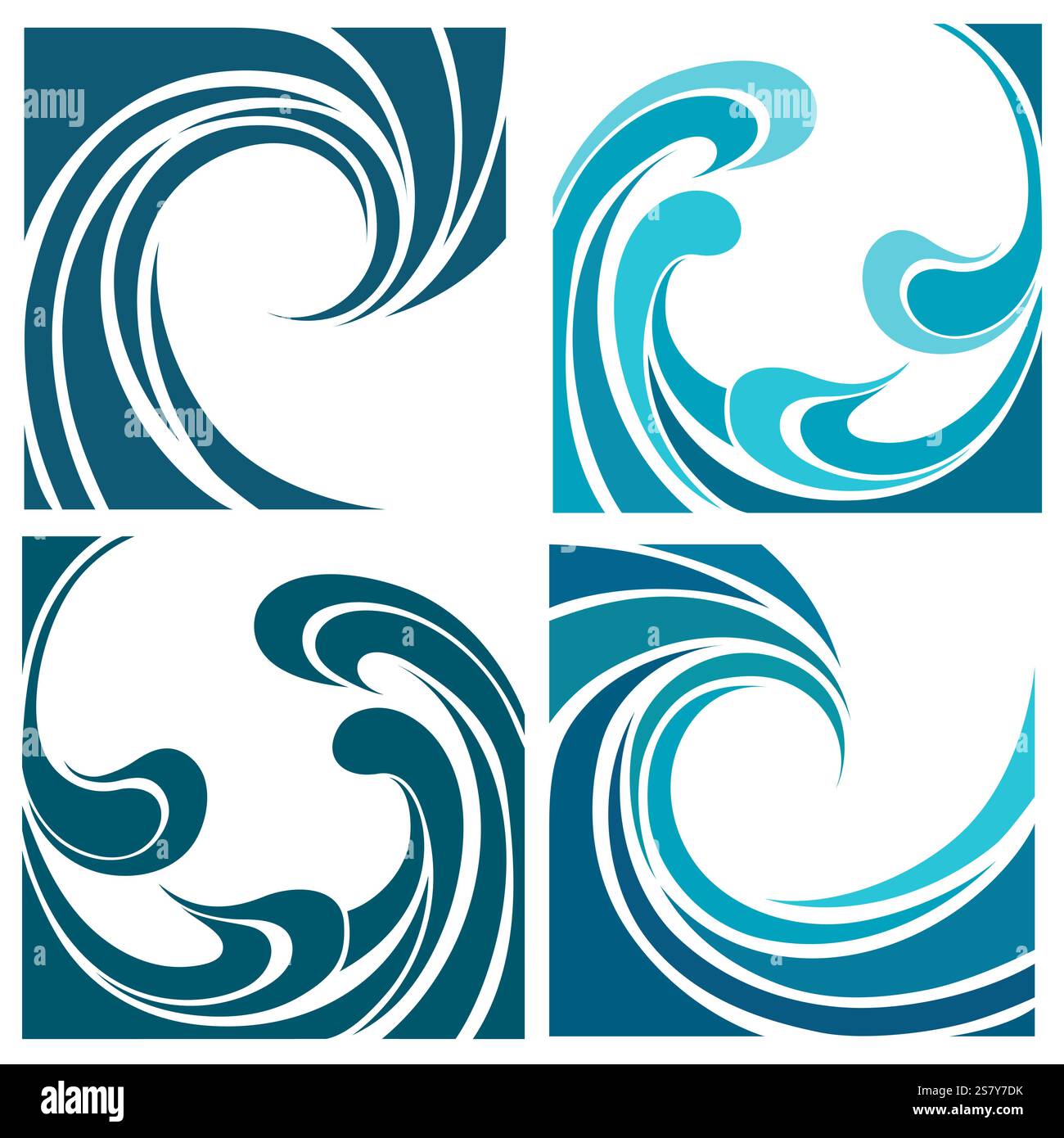 Water Wave Logo Stock Vector Image & Art - Alamy